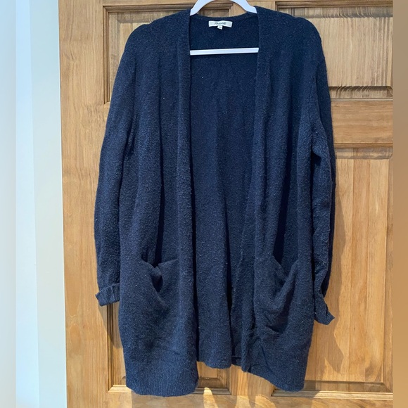 Madewell Sweaters - Madewell navy long cardigan- merino & alpaca wool